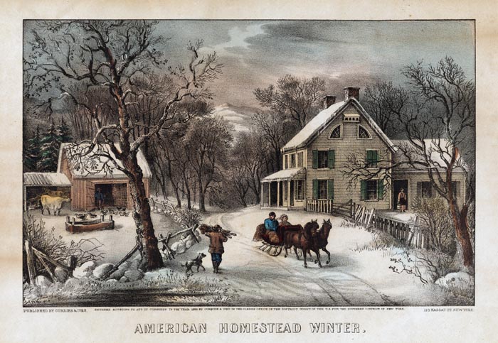 American Homestead Winter by